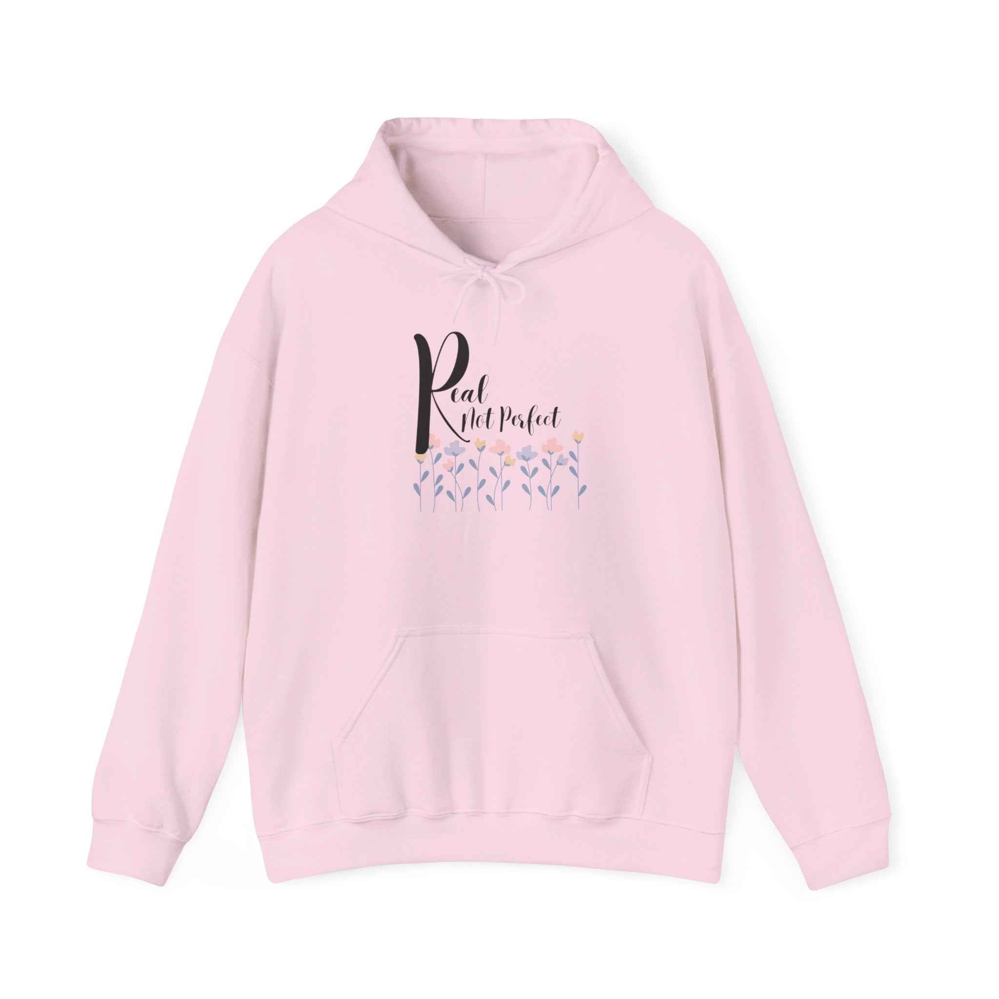 Real not Perfect: Adult Sweatshirt - Hooded Women's Top