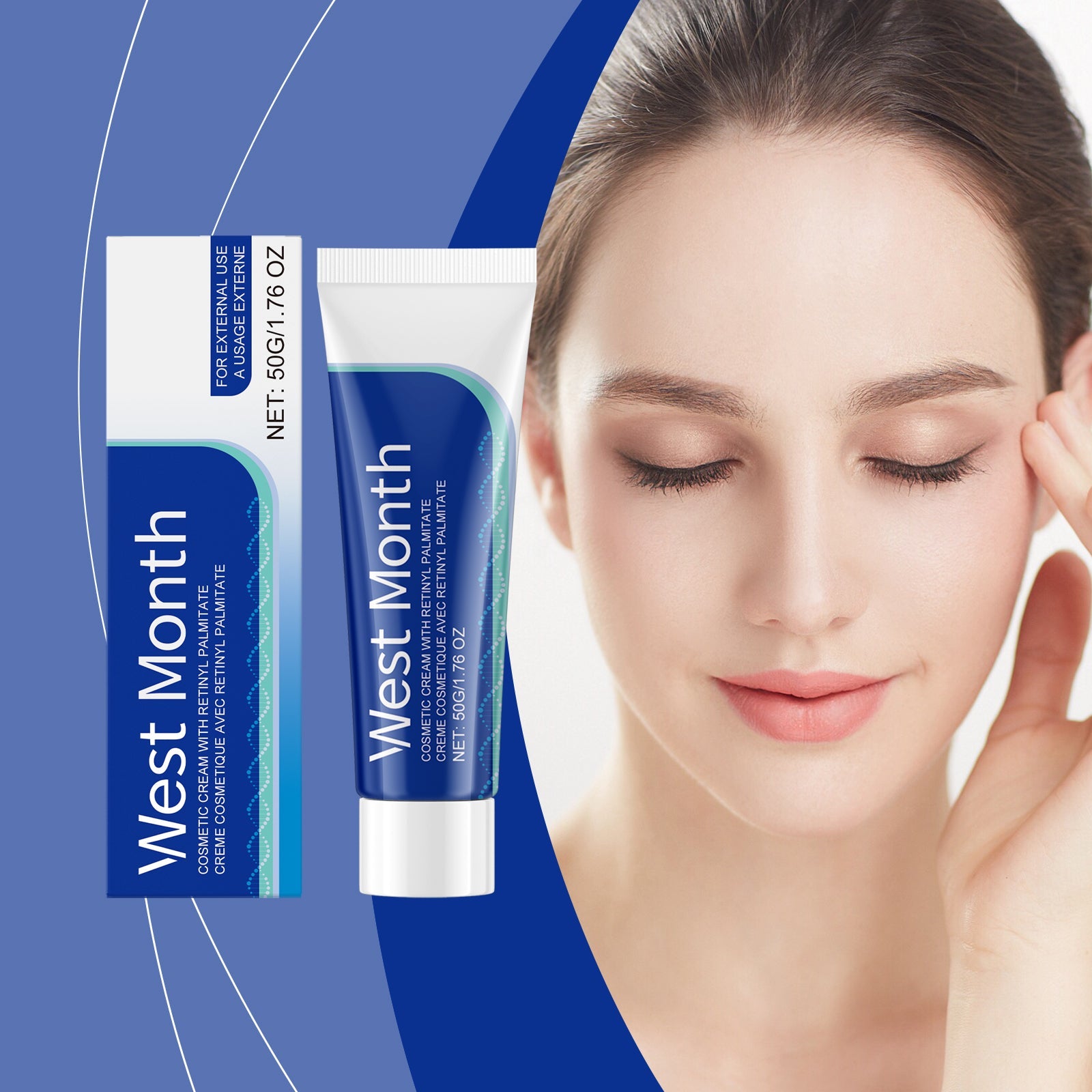 Retinol Night Moisturizer, Gentle Moisturizing Facial Skin Moisturizing Skin Cream