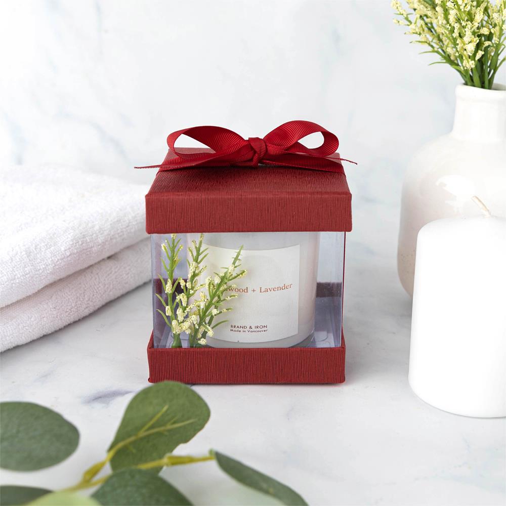 Clear Plastic Gift Boxes Maroon Bakery Boxes With Base Lid & Ribbon