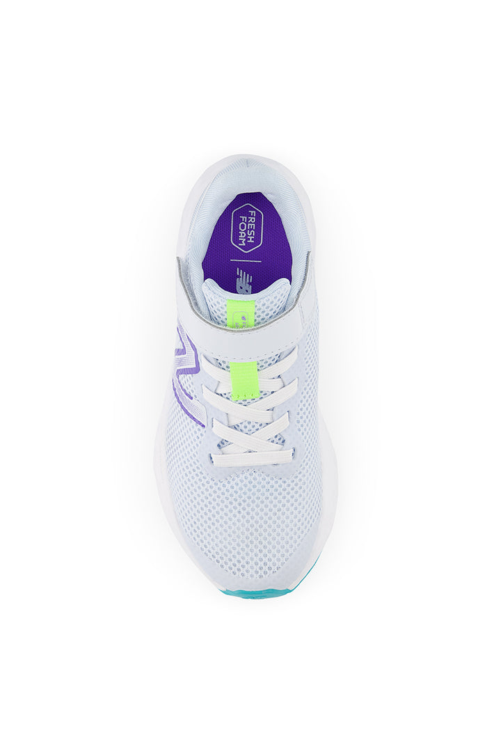 New Balance Little Kids Fresh Foam Arishi v4 Bungee Lace with Top Strap in Blue