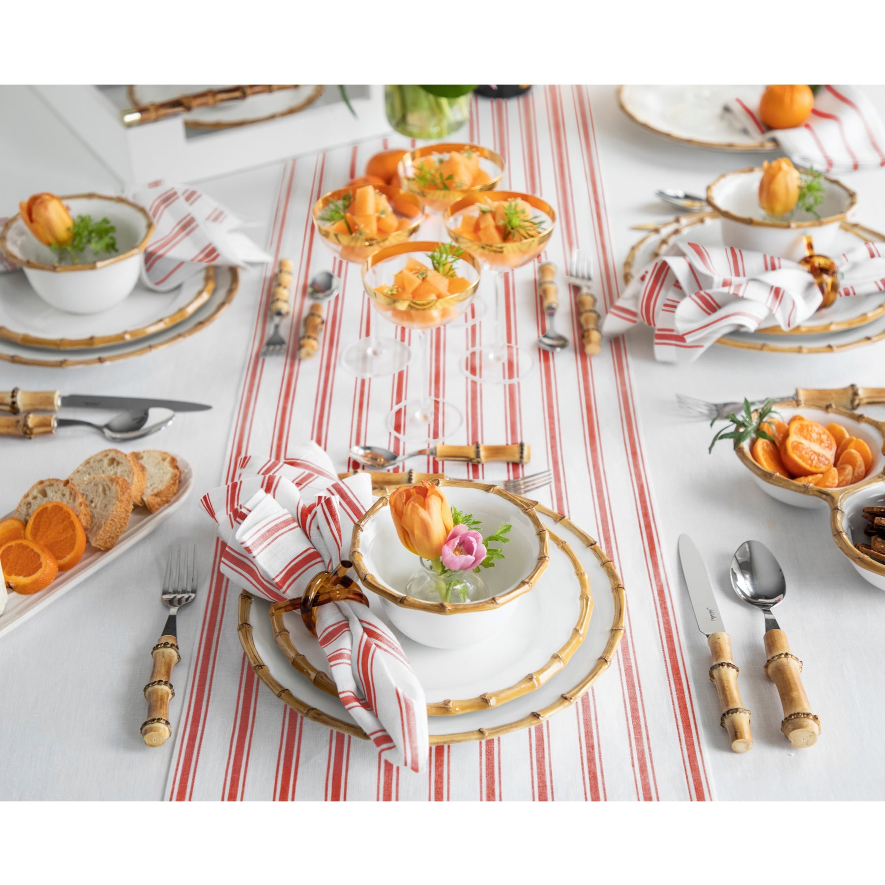 Capri Ticking Stripe Napkins