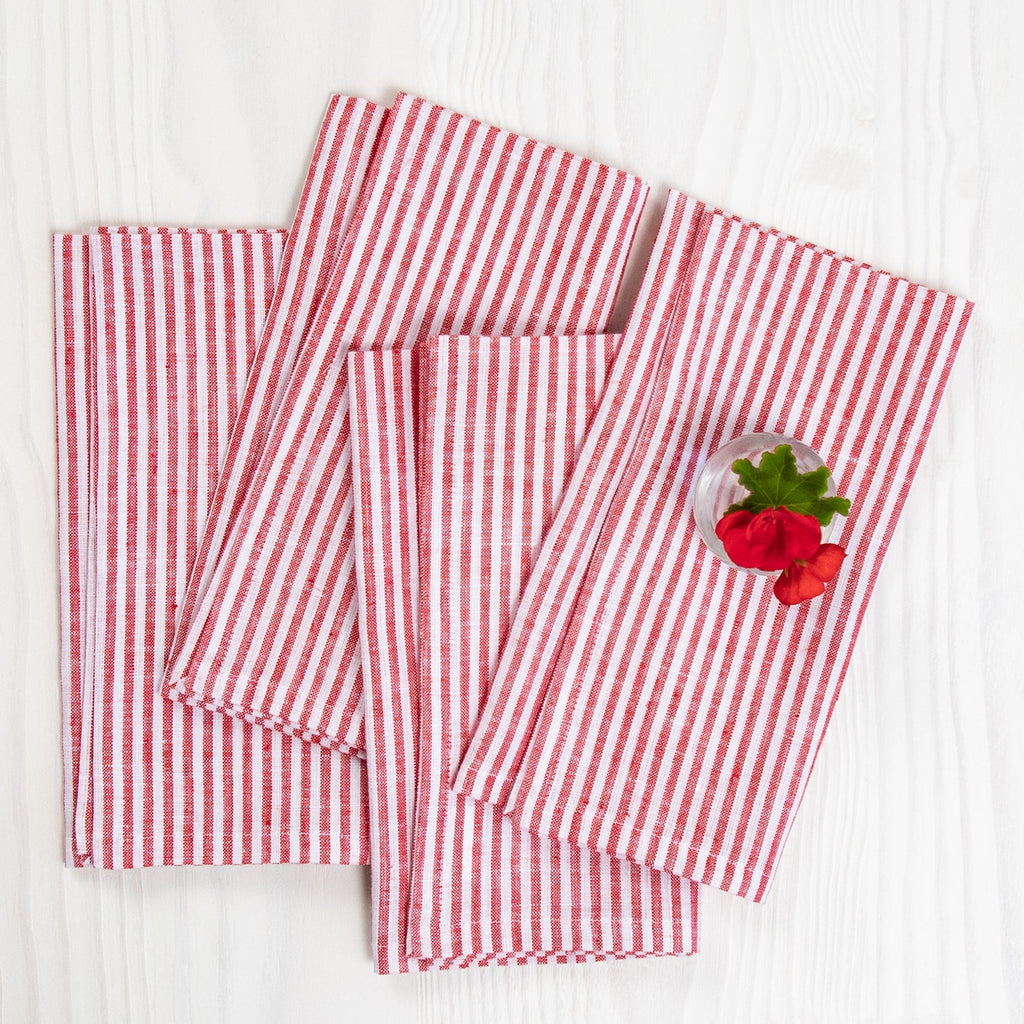 Narrow Stripe Napkins, Set of 4