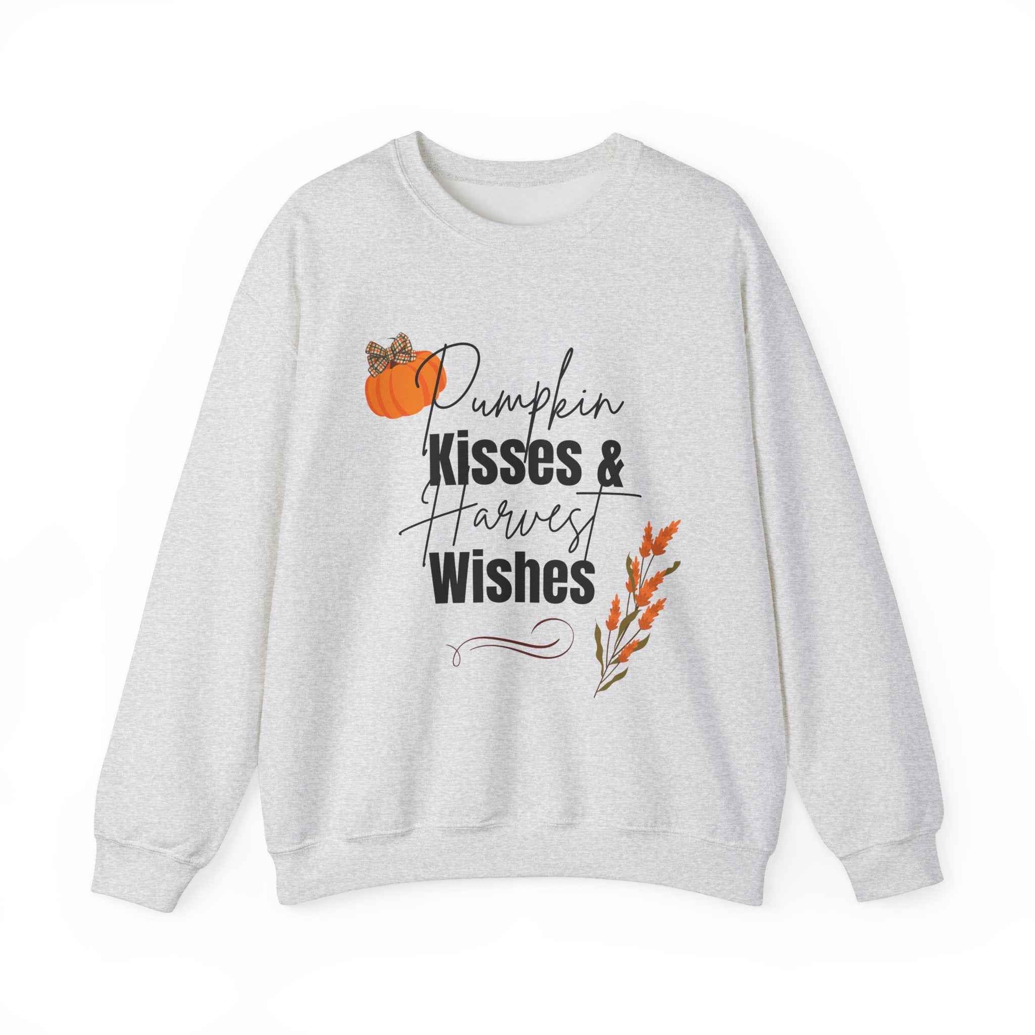 Pumpkin Kisses: Crewneck Adult Sweatshirt Women's Top