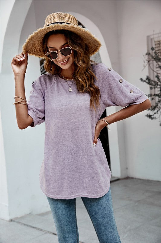 Women's Summer Round Neck Short Sleeve TOP