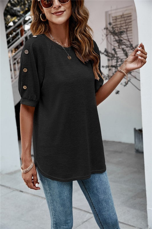 Women's Summer Round Neck Short Sleeve TOP