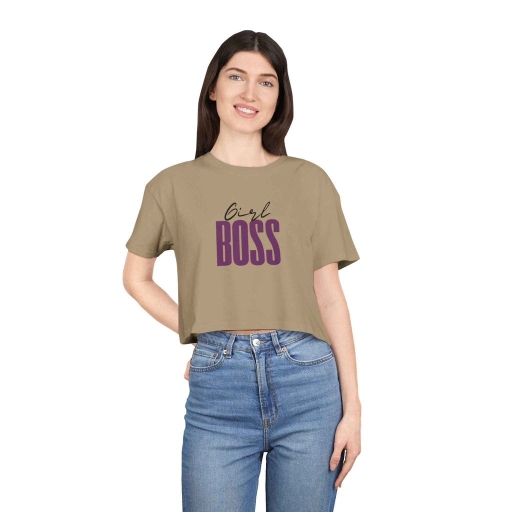 Girl Boss Crop Women's T-shirt for Women