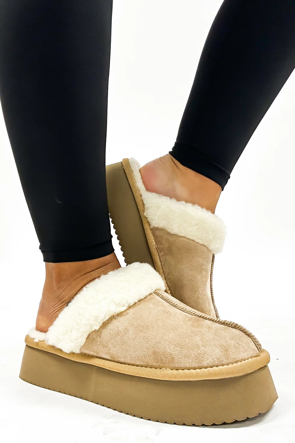 Corky's Camel Faux Suede Cuddle Up Shoe