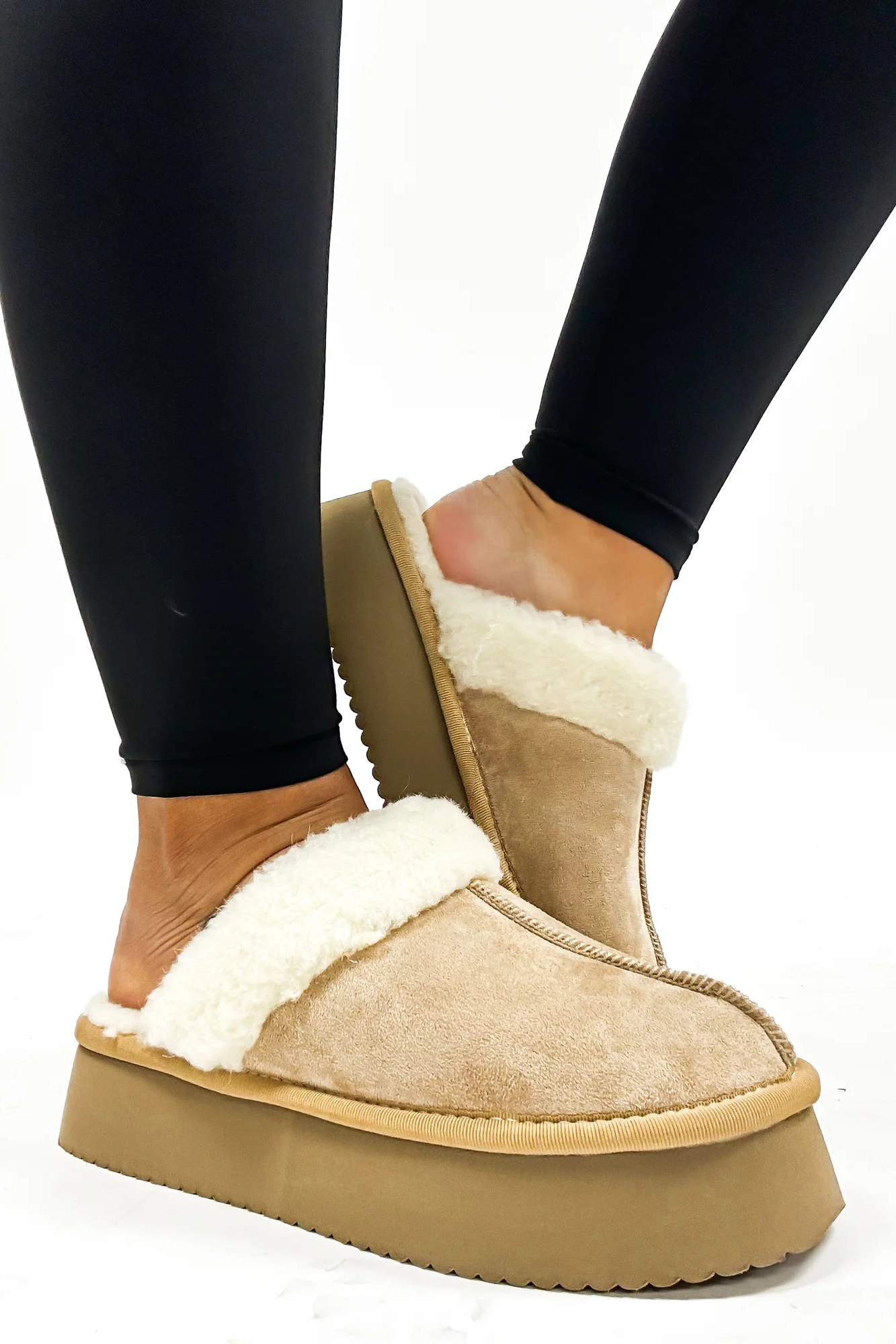 Corky's Camel Faux Suede Cuddle Up Shoe