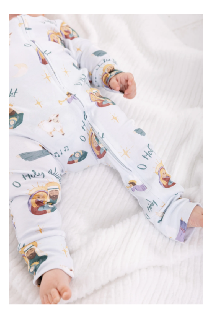 O HOLY NIGHT BLUE CHRISTMAS ONESIE