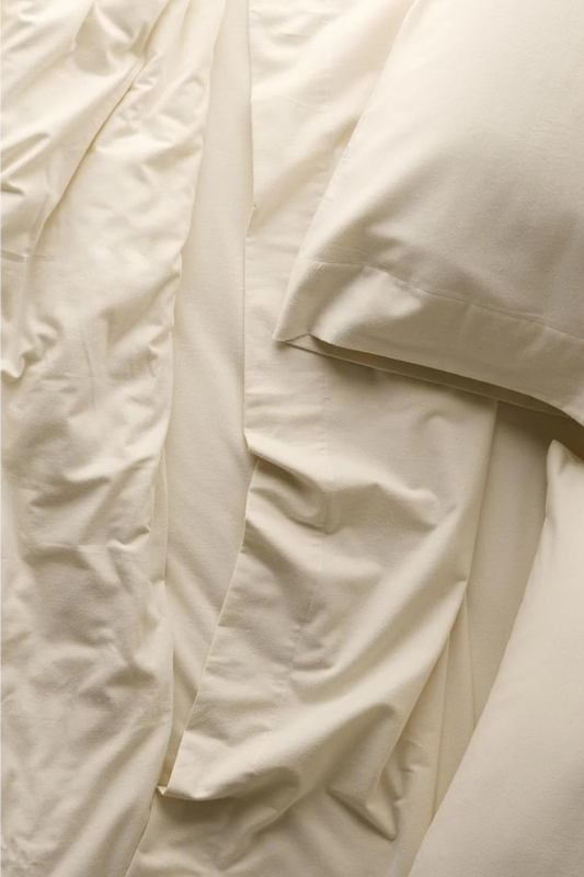 Coyuchi Brushed Flannel Flat King