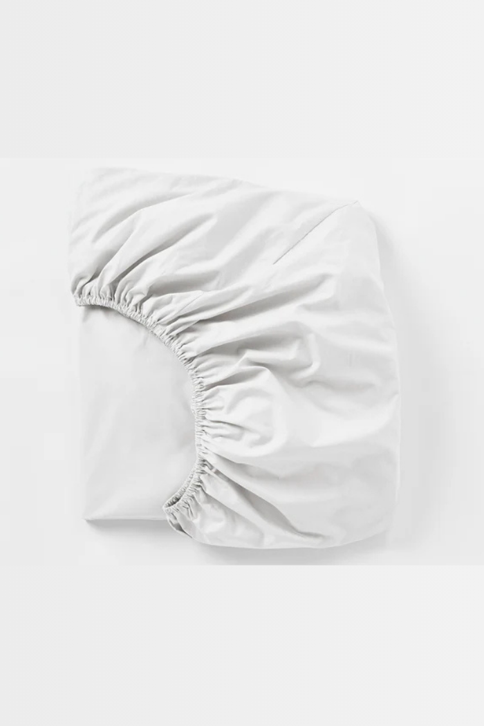 300 Thread Count Organic Percale Fitted Sheets - Queen
