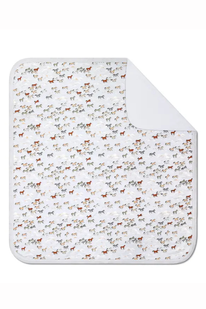 Bamboo Blend Baby Blanket - Wild Horses Wild Horses