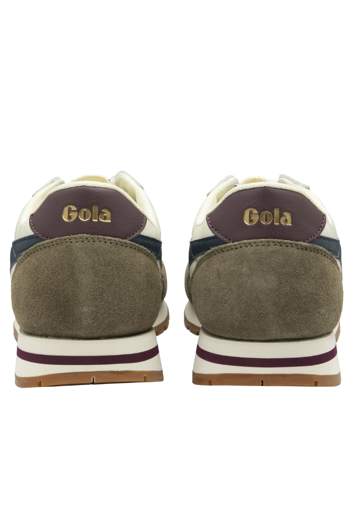 Gola Classics Men's Daytona Sneakers- Off White/Khaki/Navy