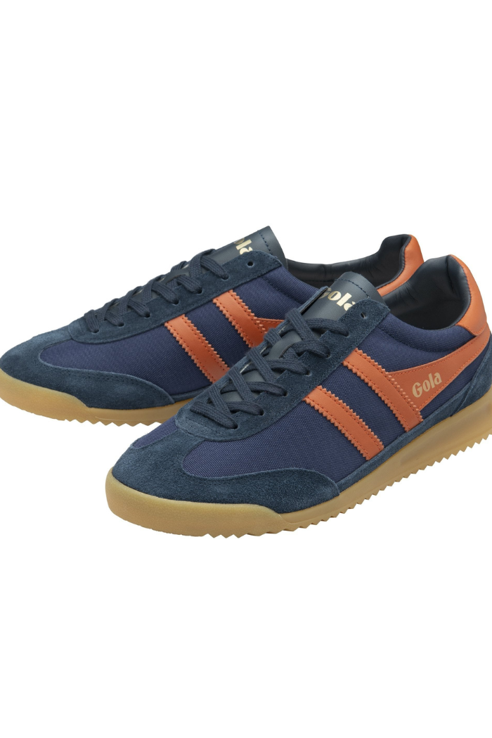 Gola Classics Men's Tornado Sneakers- Navy/Moody Orange