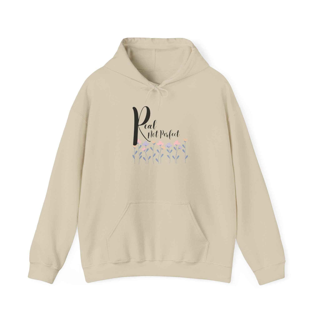 Real not Perfect: Adult Sweatshirt - Hooded Women's Top