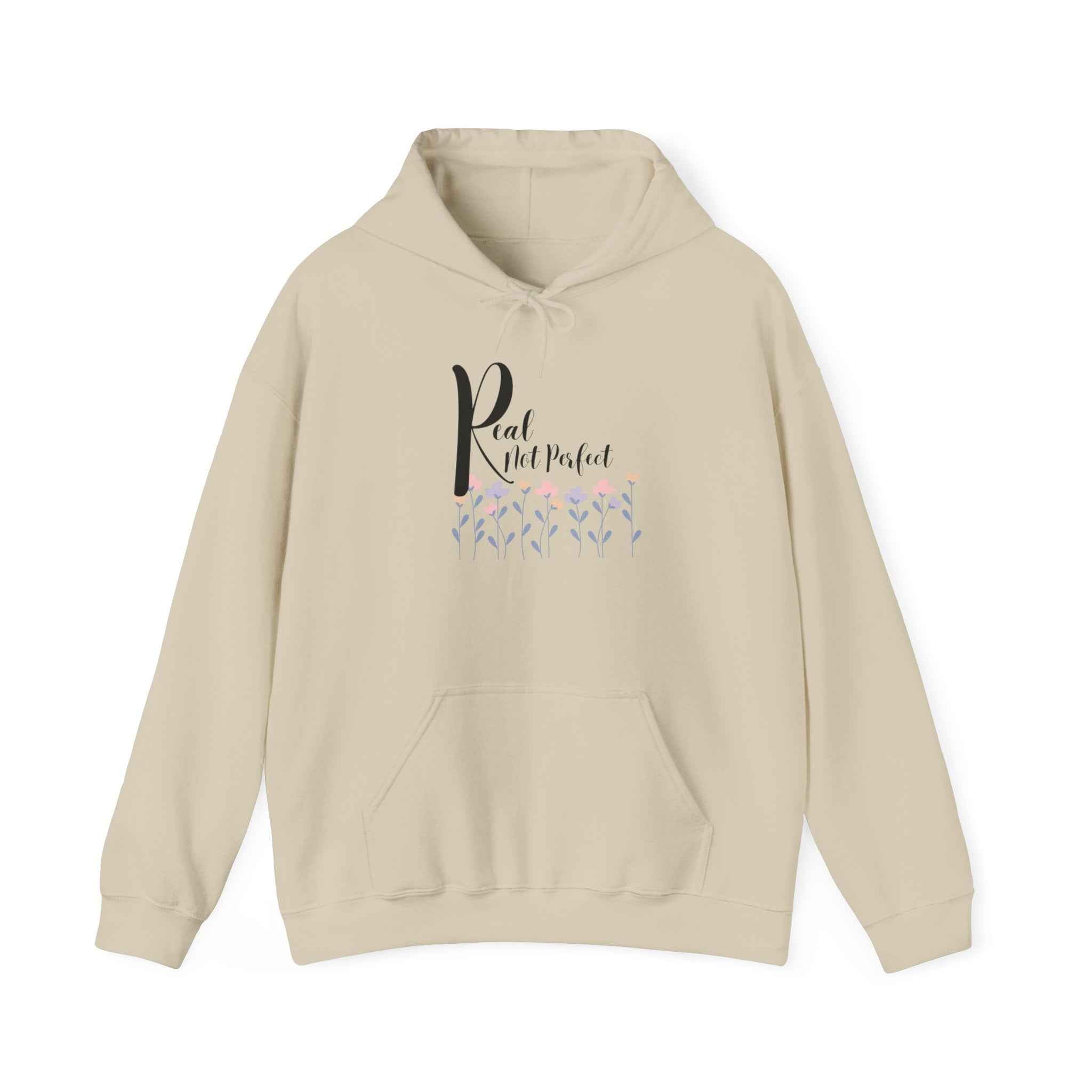 Real not Perfect: Adult Sweatshirt - Hooded Women's Top