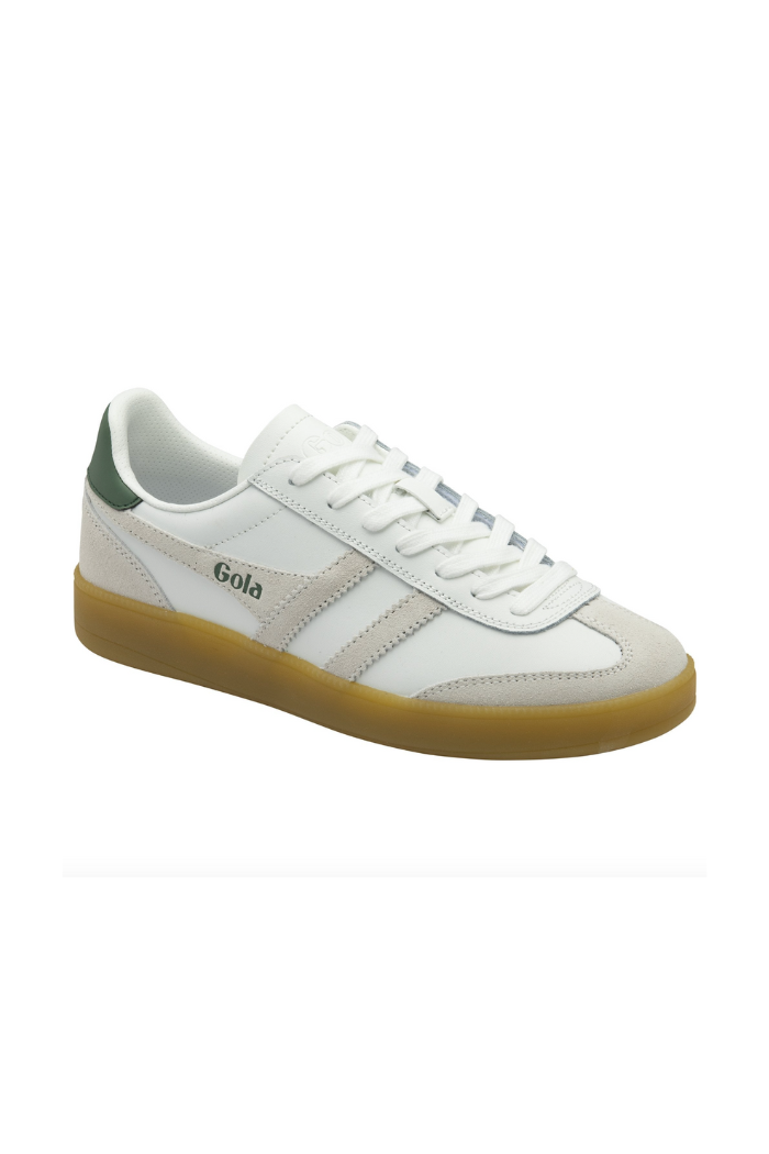 Gola Classics Men's Viper Leather Sneakers - White/ White/ Evergreen