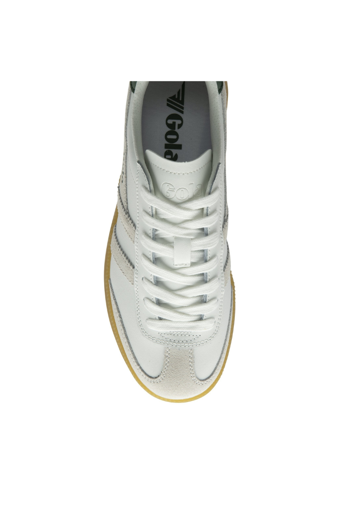 Gola Classics Men's Viper Leather Sneakers - White/ White/ Evergreen