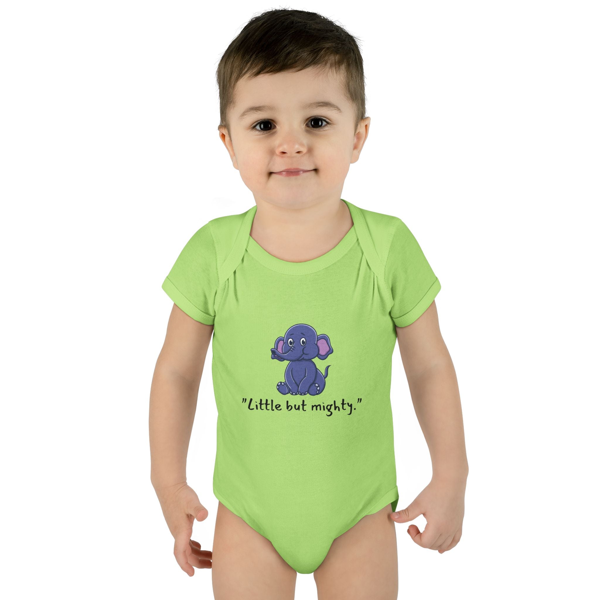 Baby Bodysuit - Little But Mighty Elephant