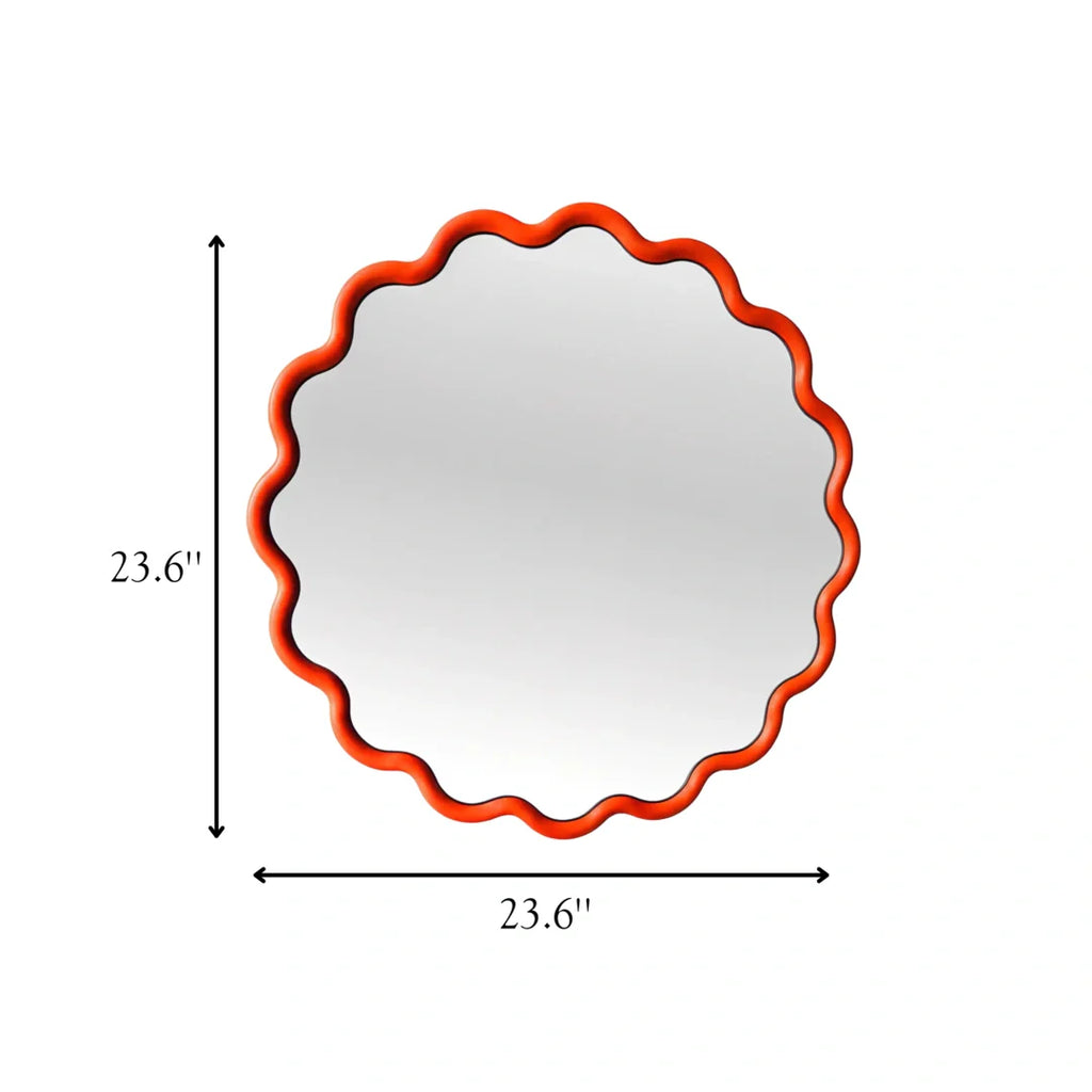 Round Wave Mirror