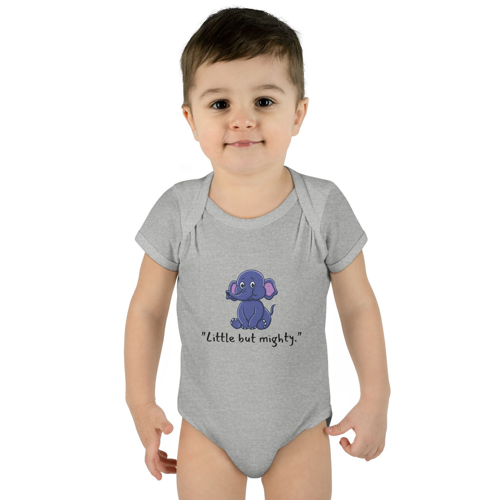 Baby Bodysuit - Little But Mighty Elephant