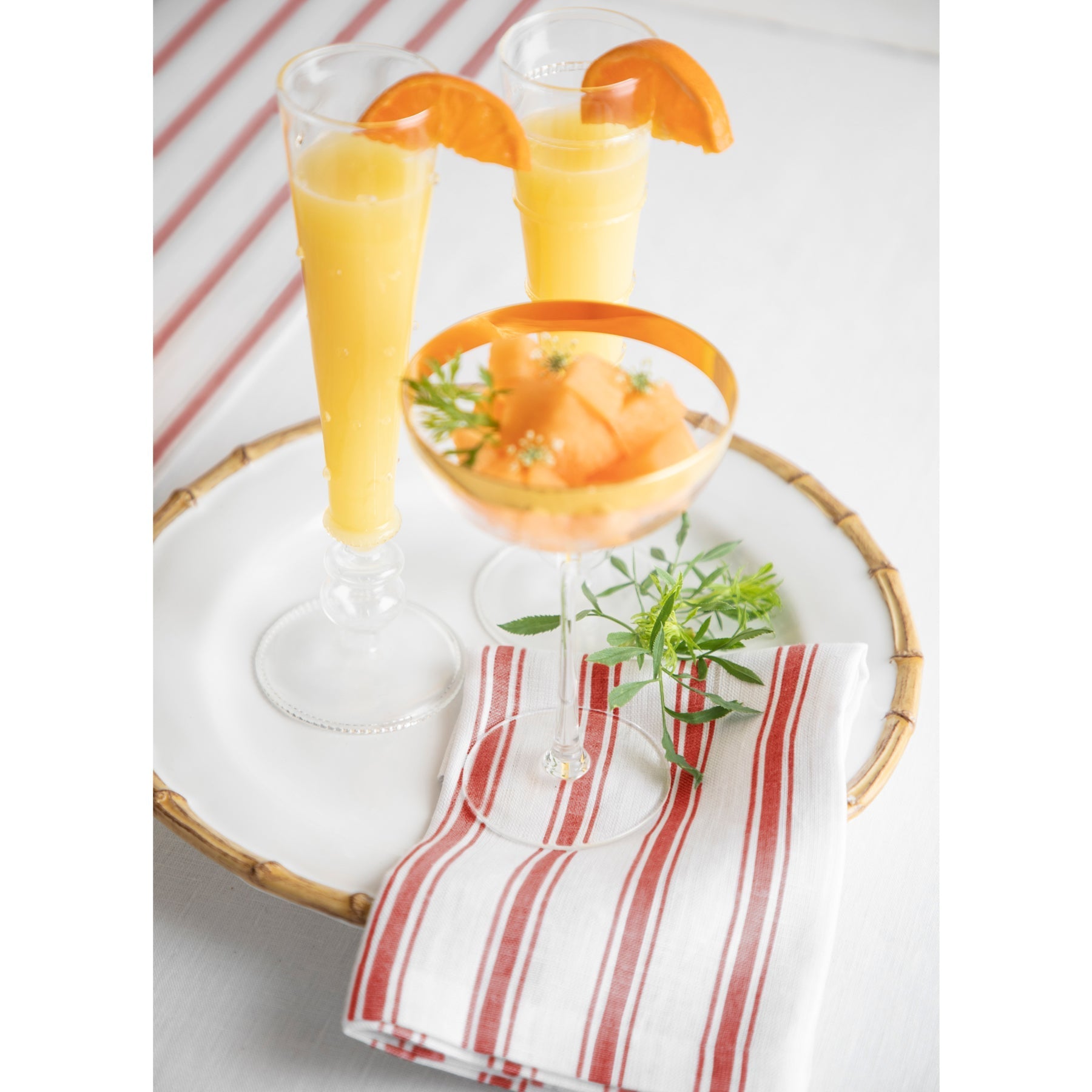 Capri Ticking Stripe Napkins