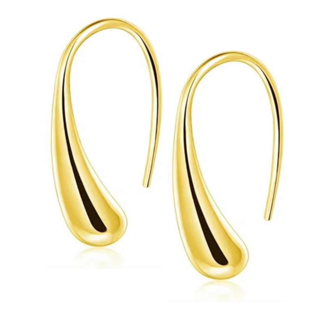 Isabella Eternal Drops Dainty Teardrop Dome Earrings