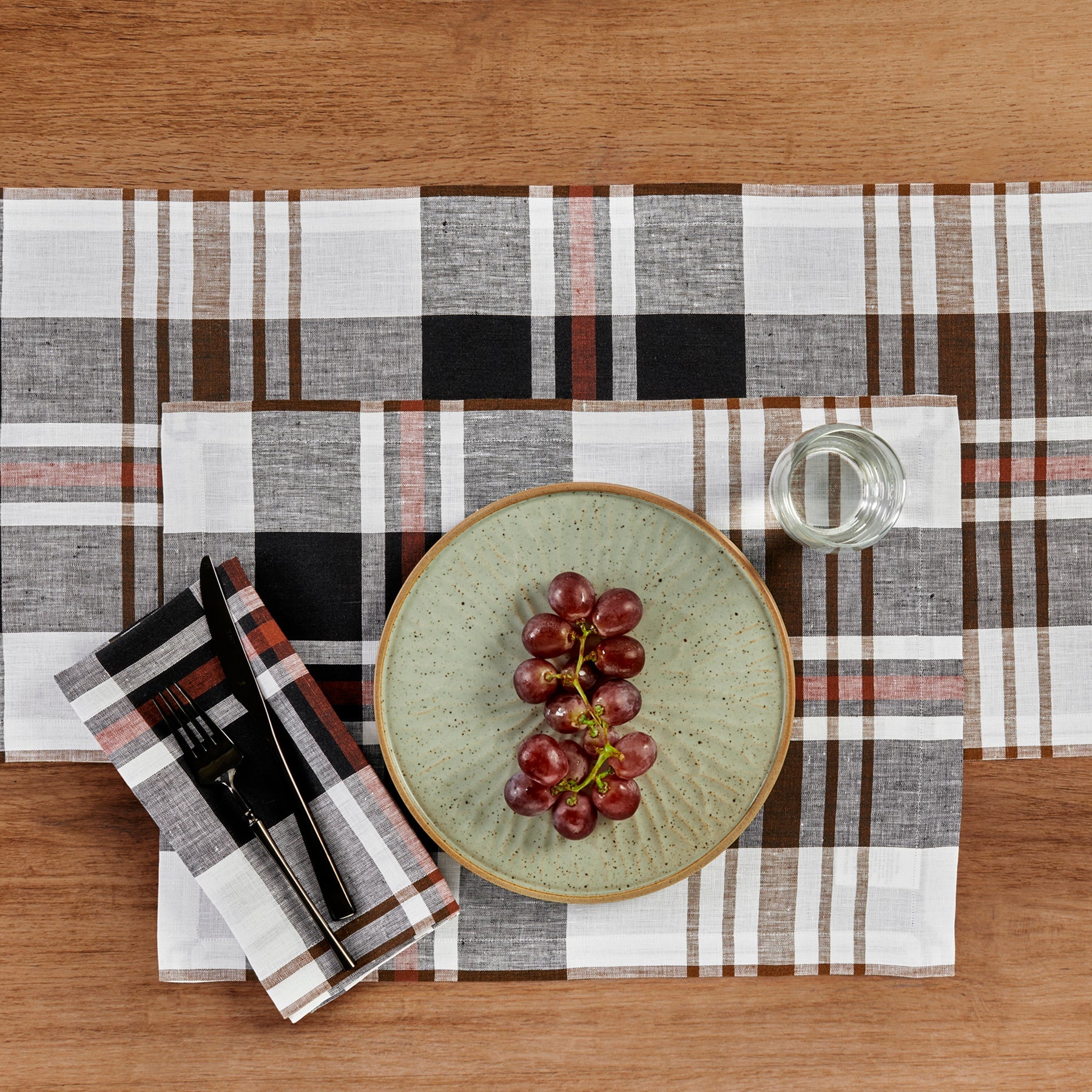 Oxford Plaid Napkins, Set of 4