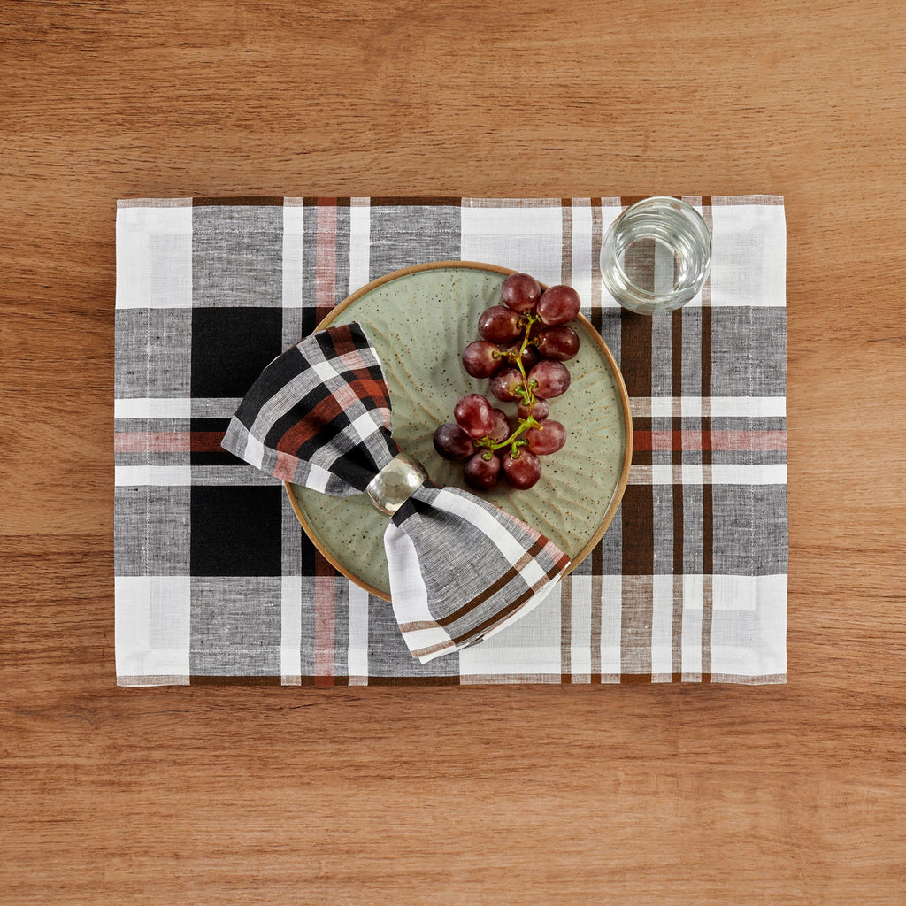 Oxford Plaid Napkins, Set of 4