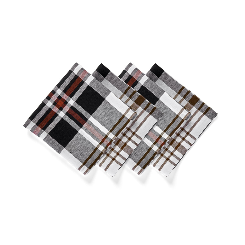 Oxford Plaid Napkins, Set of 4