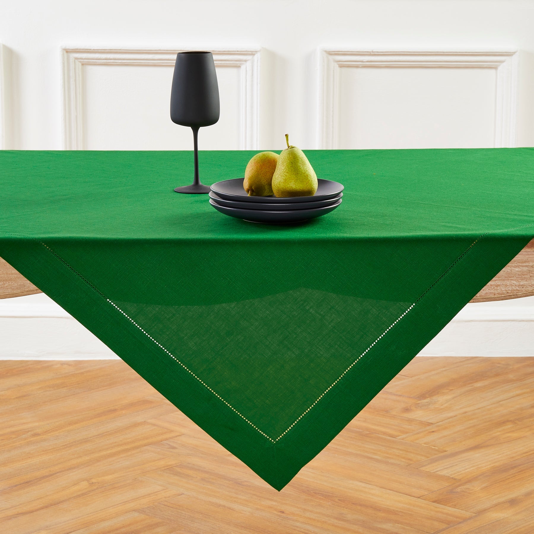 Classic Hemstitch Table Throw