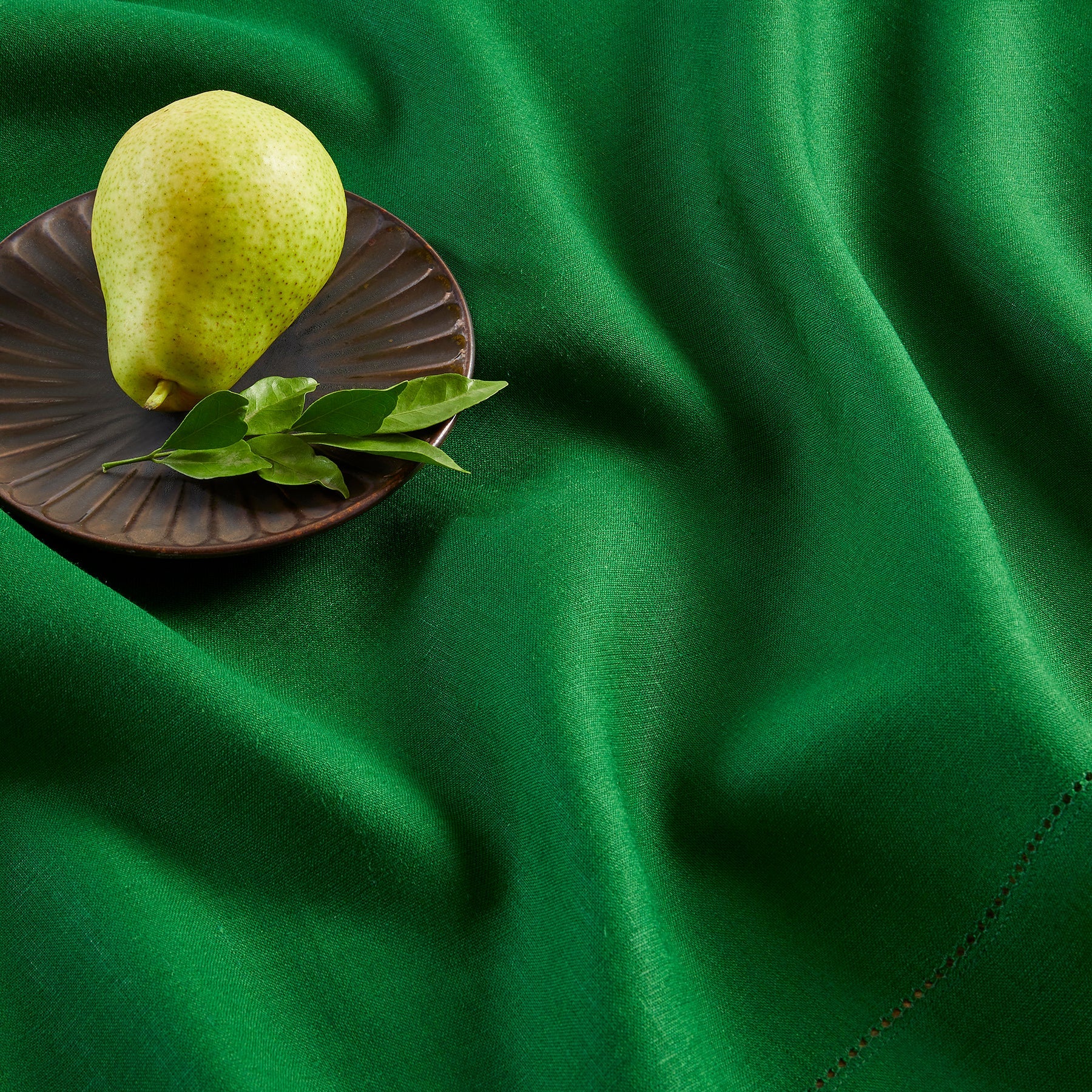 Classic Hemstitch Table Throw