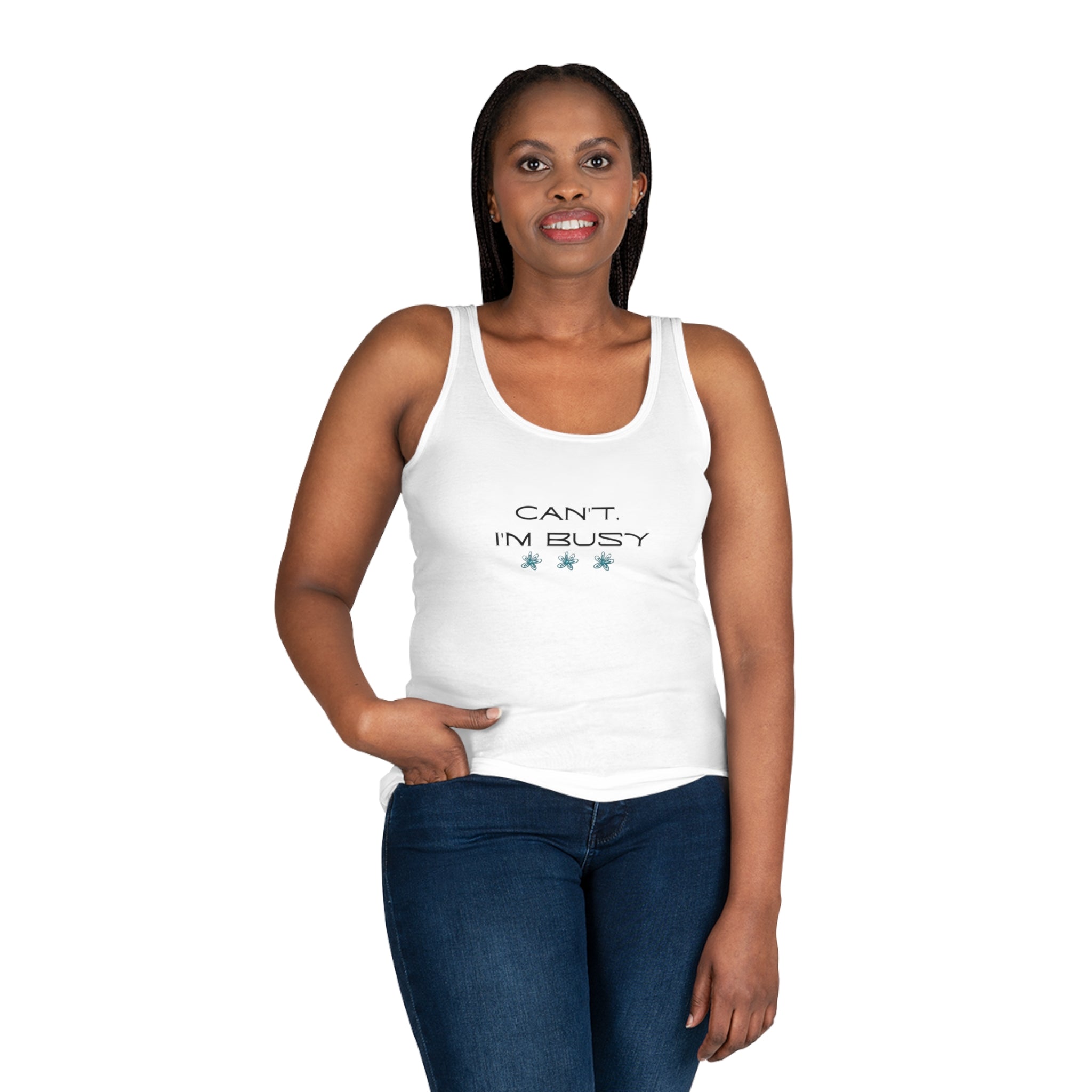 I'm Busy Women's Tank Top - Casual Style for Busy Days