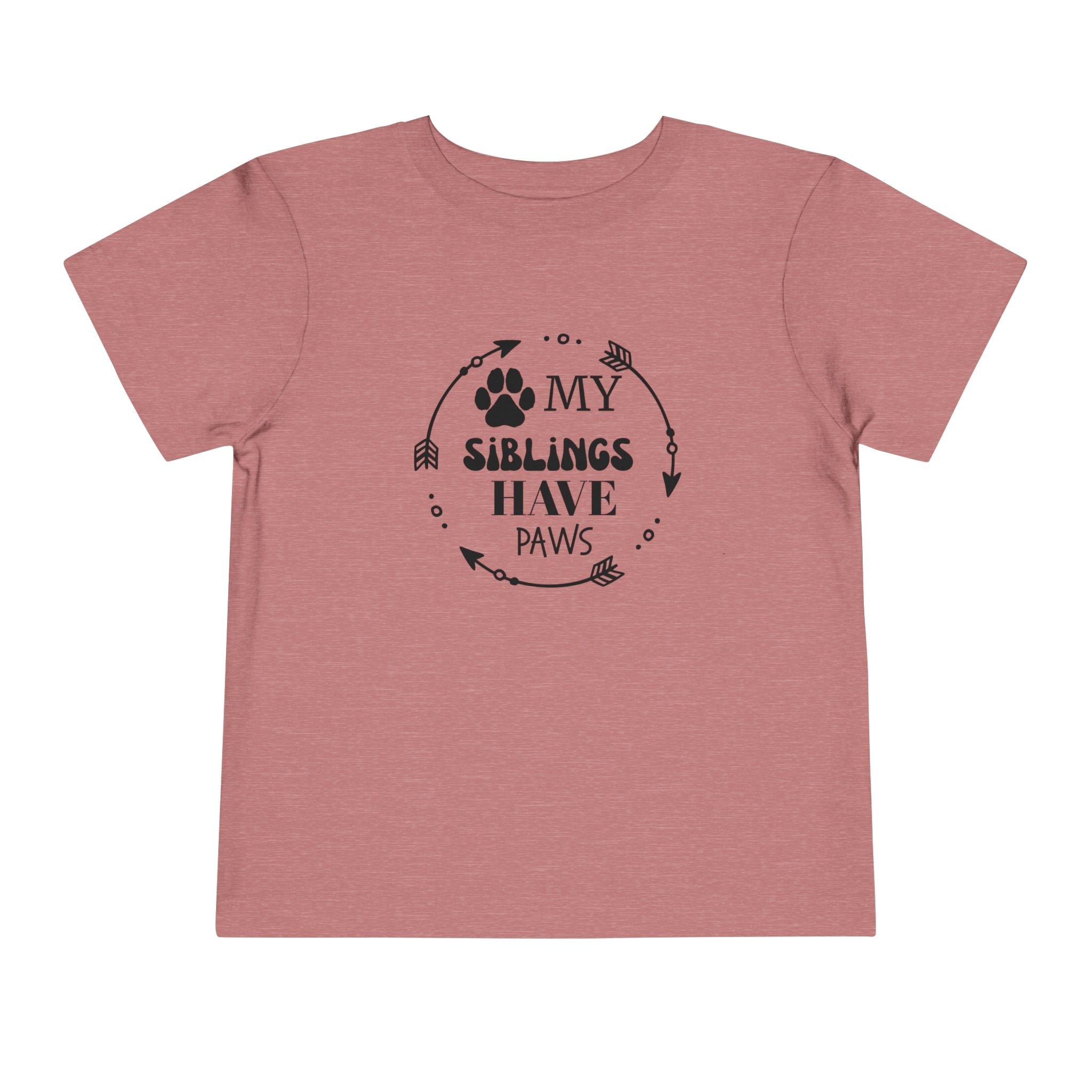 Adorable Toddler Short Sleeve Tee - "My Siblings Have Paws" Pet Lover Gift, Dog/Cat Family Shirt, Cute Kids Apparel for Pet Lovers, [...]