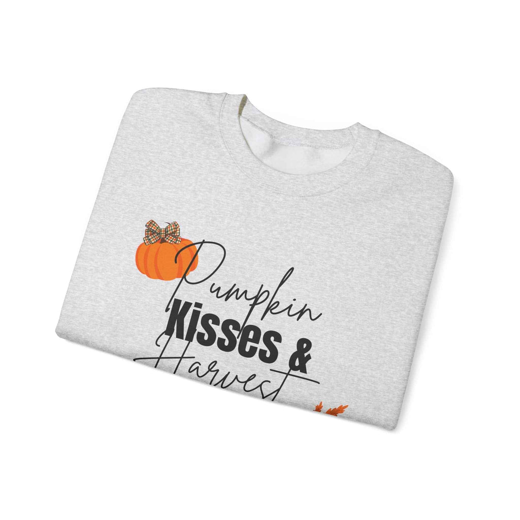 Pumpkin Kisses: Crewneck Adult Sweatshirt Women's Top