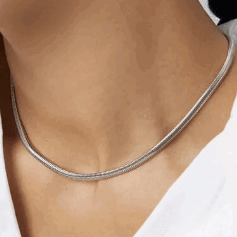 Emra Snake Chain Necklace – Sleek Sophistication & Versatility