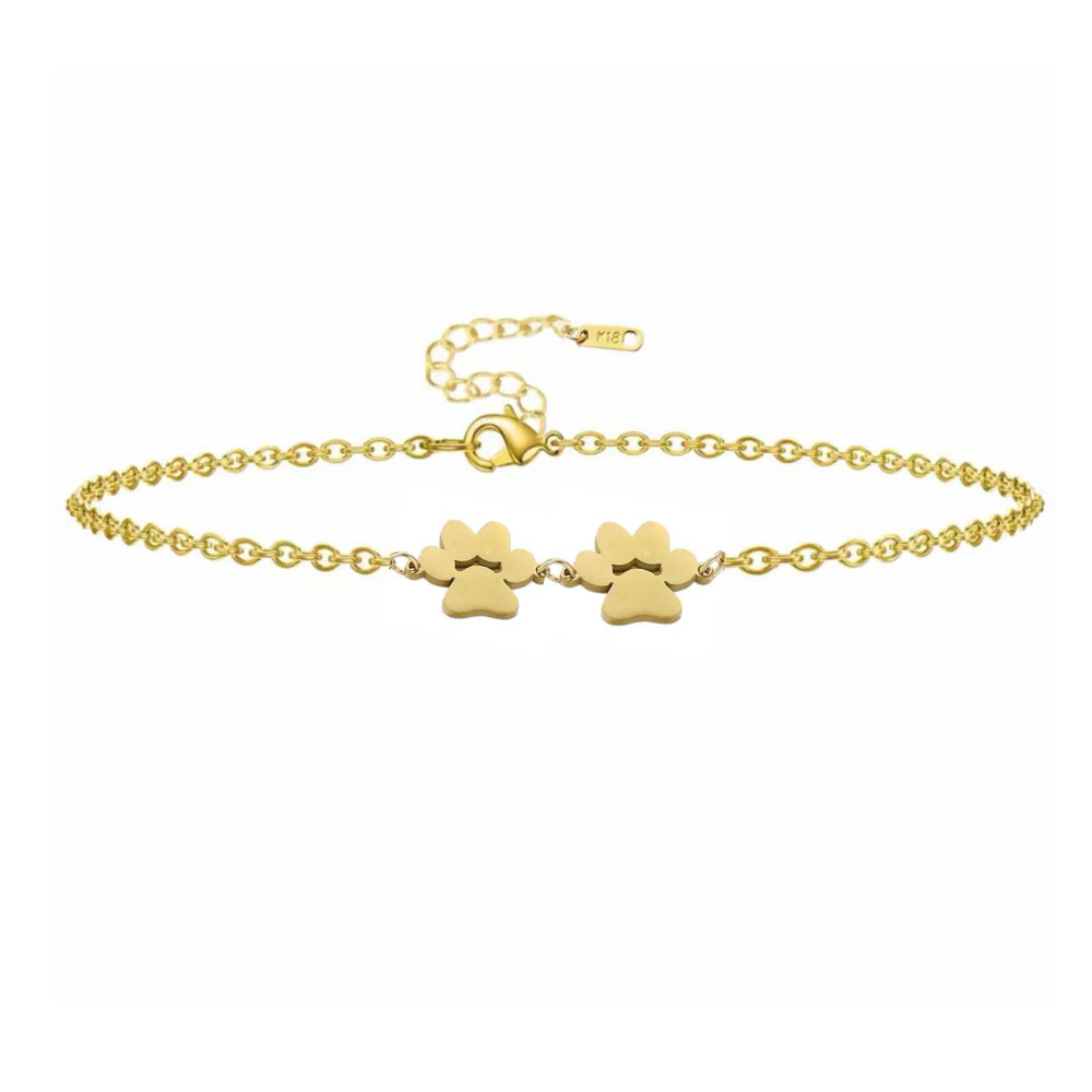 Fureverly Double Paw Print Bracelet