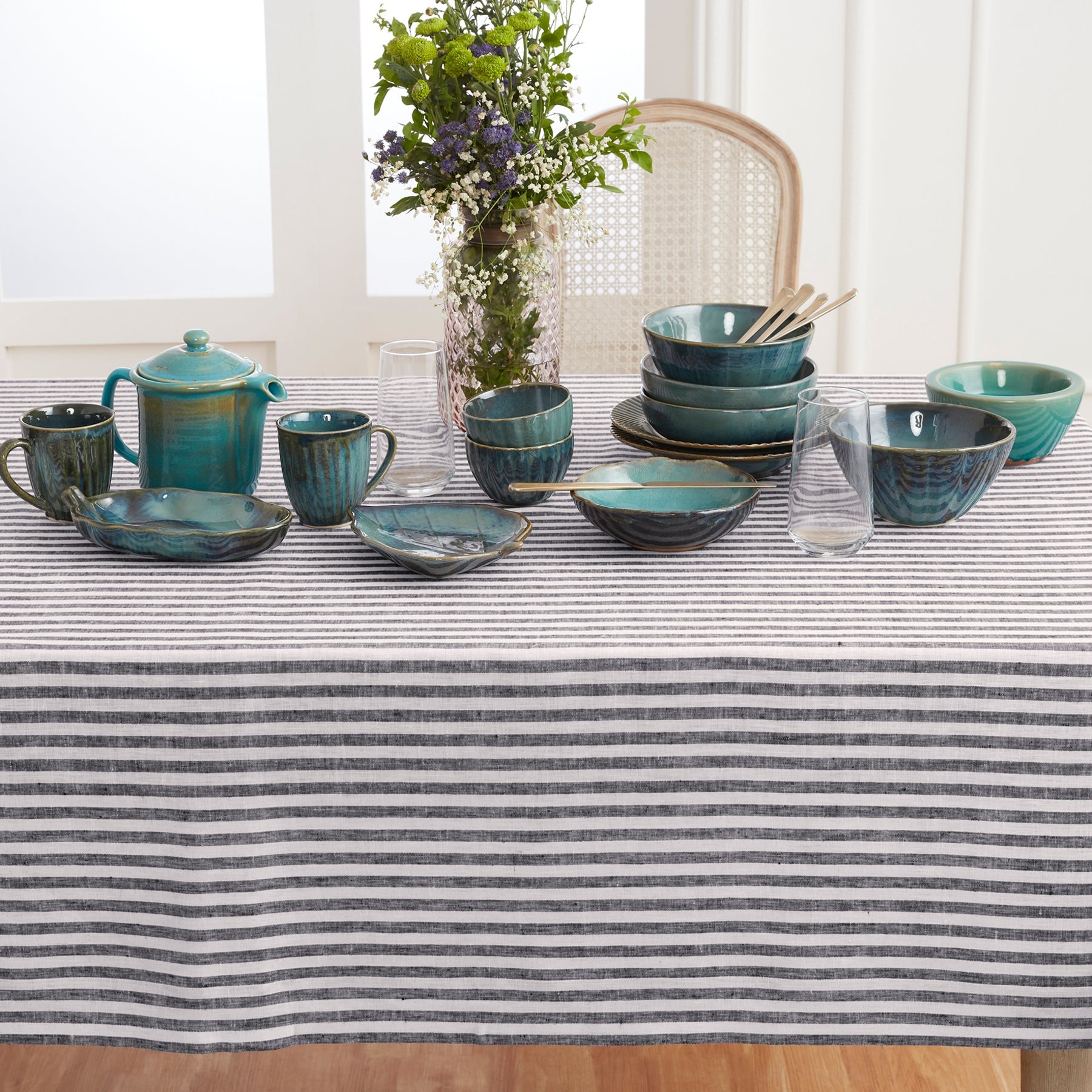 Amalfi Stripe Tablecloth