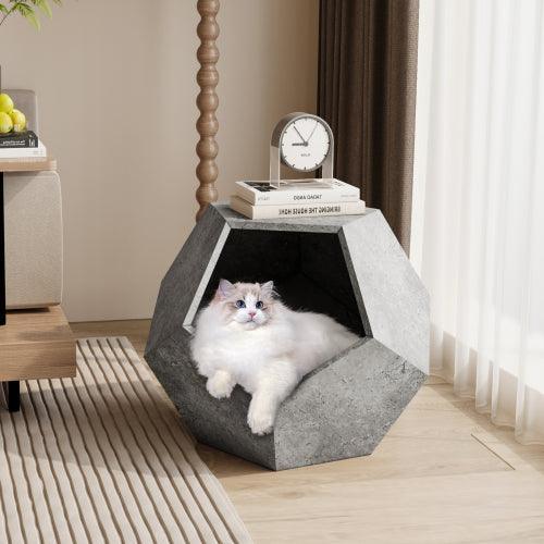 25.98'' Modern Pet Furniture Cat Carrier, Sofa Side Table, Planter MDF Multifunctional Furniture, Burmese Sumac