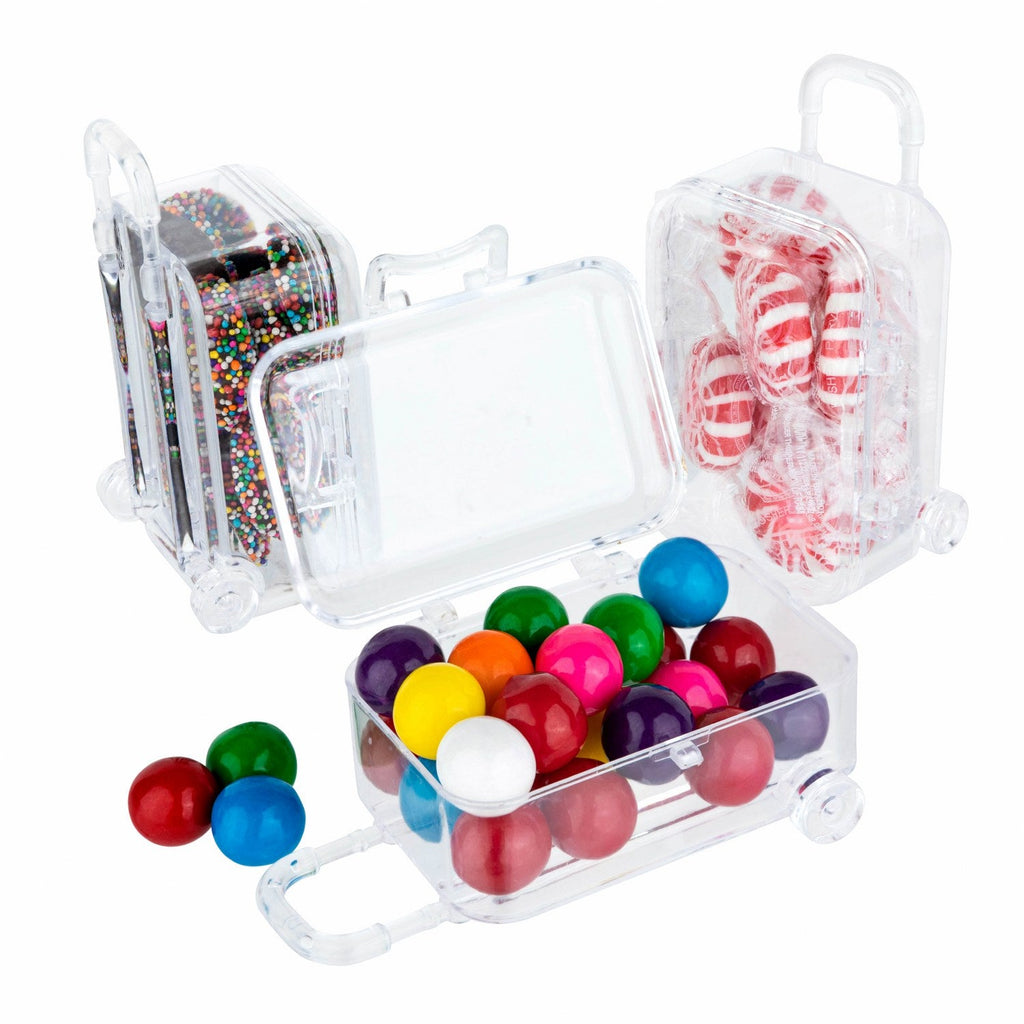 Travel Case Shaped Acrylic Candy Boxes