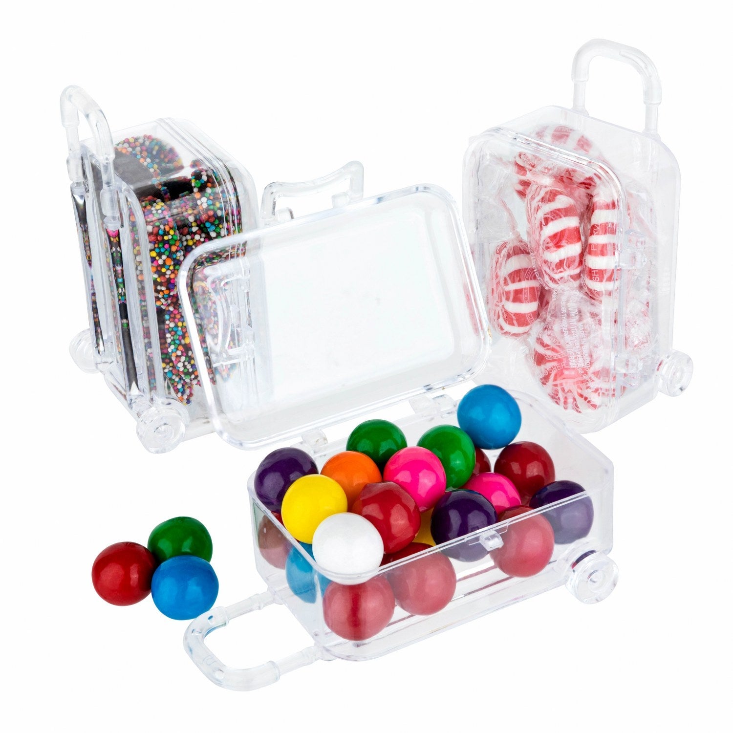 Travel Case Shaped Acrylic Candy Boxes