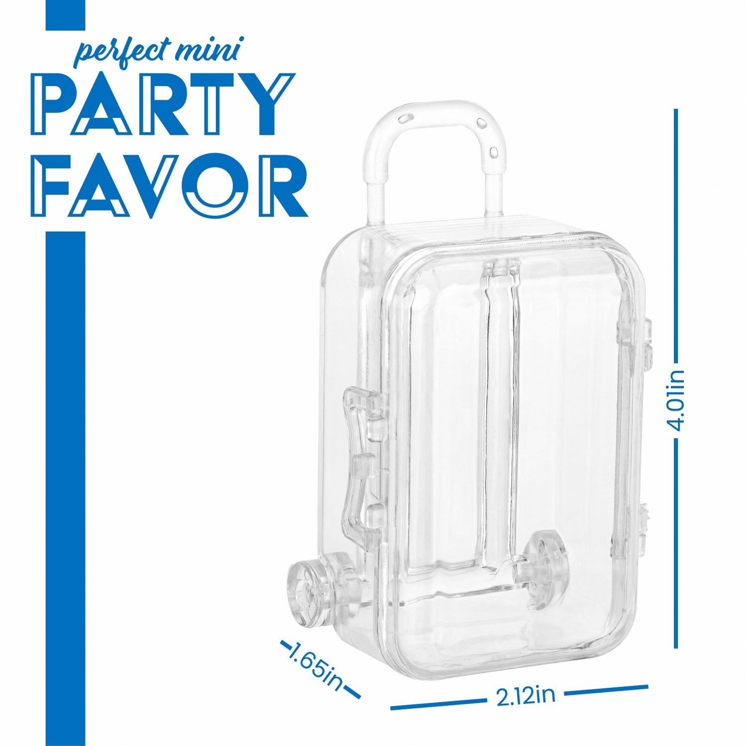 Travel Case Shaped Acrylic Candy Boxes