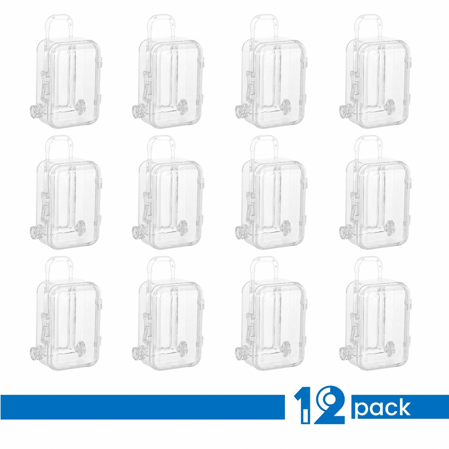 Travel Case Shaped Acrylic Candy Boxes