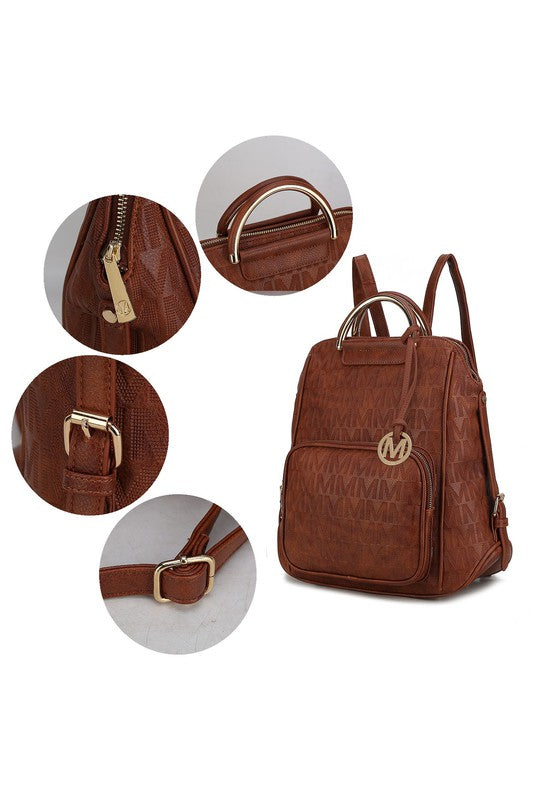 MKF Torra Milan Signature Trendy Vegan Leather Backpack Mia