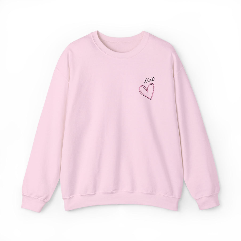 Heart Adult Sweatshirt Women's Top - Cozy and Stylish Embroidered Sweatshirt for Every Adult
