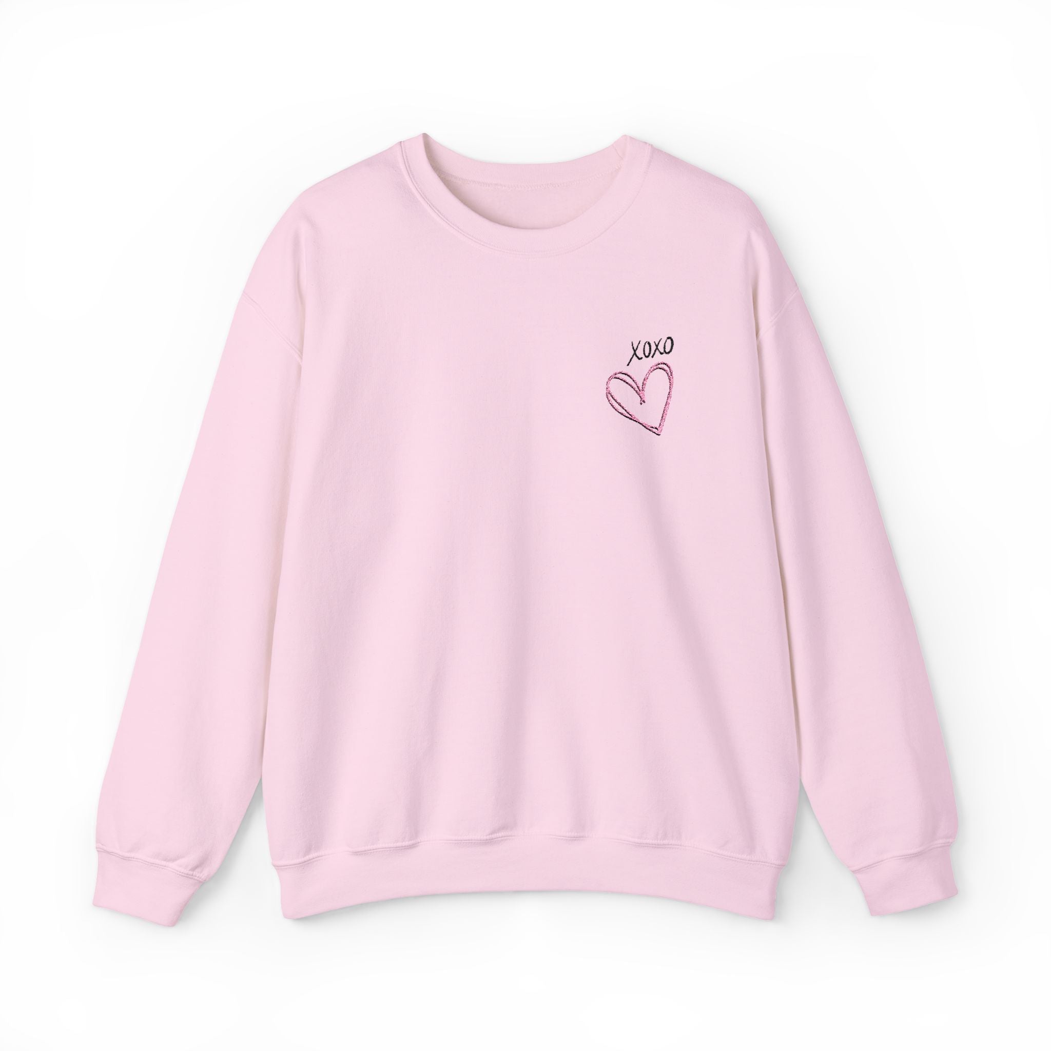 Heart Adult Sweatshirt Women's Top - Cozy and Stylish Embroidered Sweatshirt for Every Adult