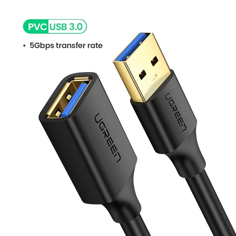 UGREEN USB Extension Cable USB 3.0 Extender Cord Type A  Male to Female Data Transfer Lead for Playstation Flash Drive USB 2.0