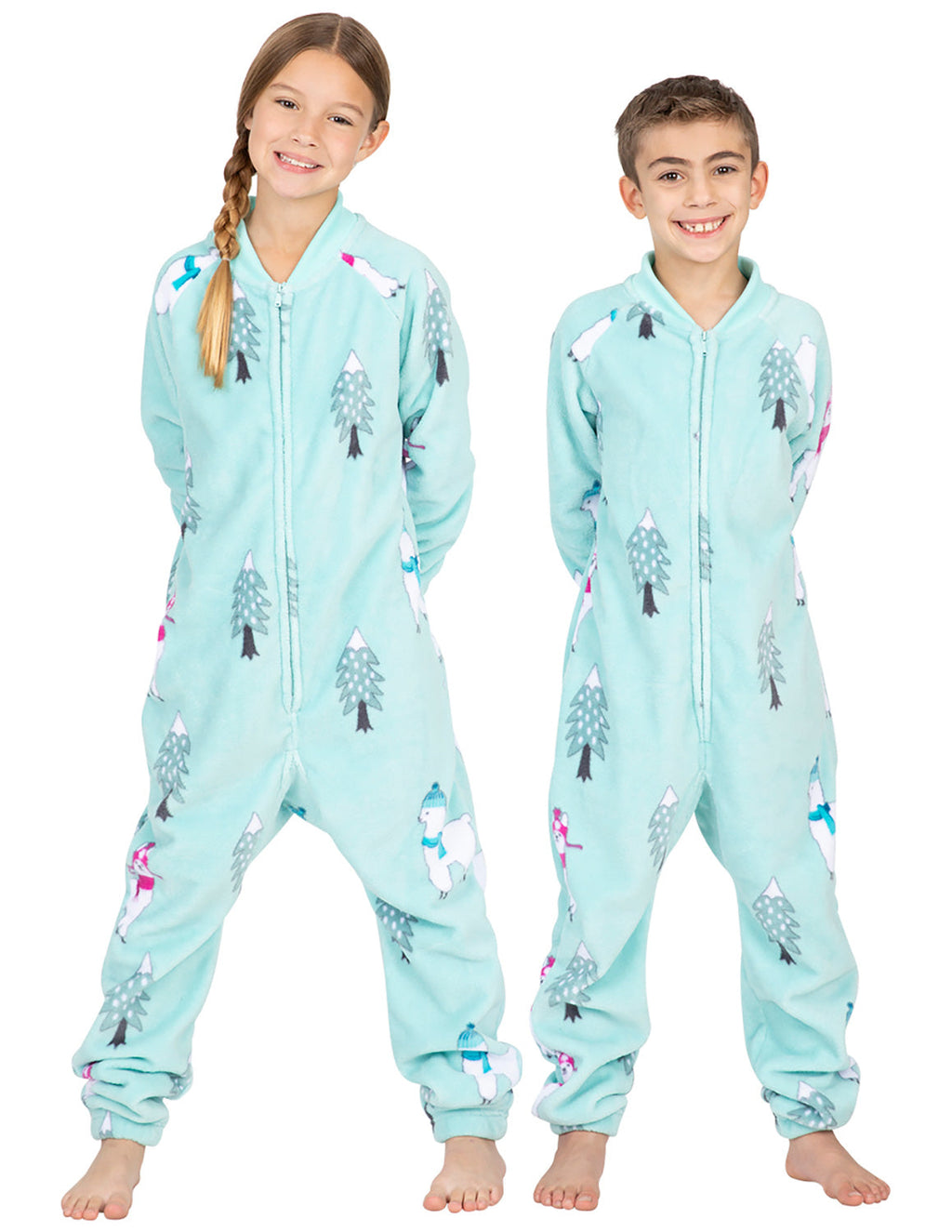 Land of Llamas Kids Footless Chenille