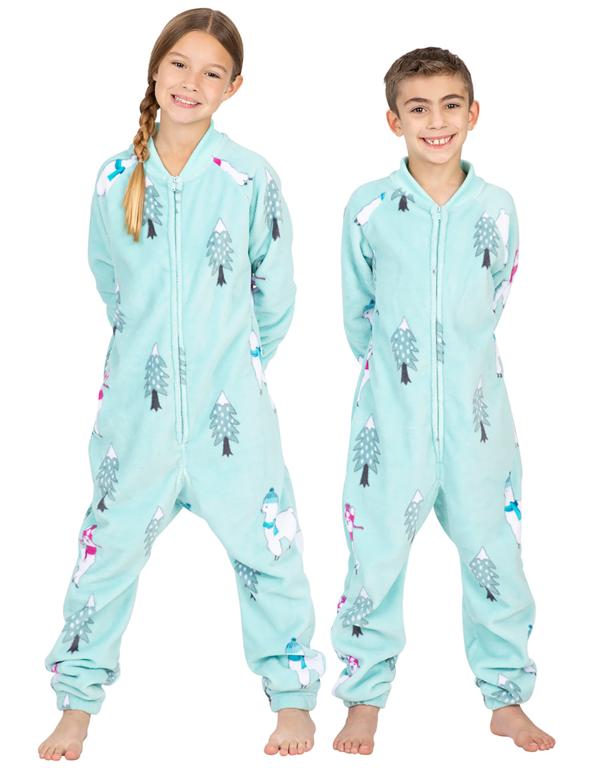 Land of Llamas Kids Footless Chenille