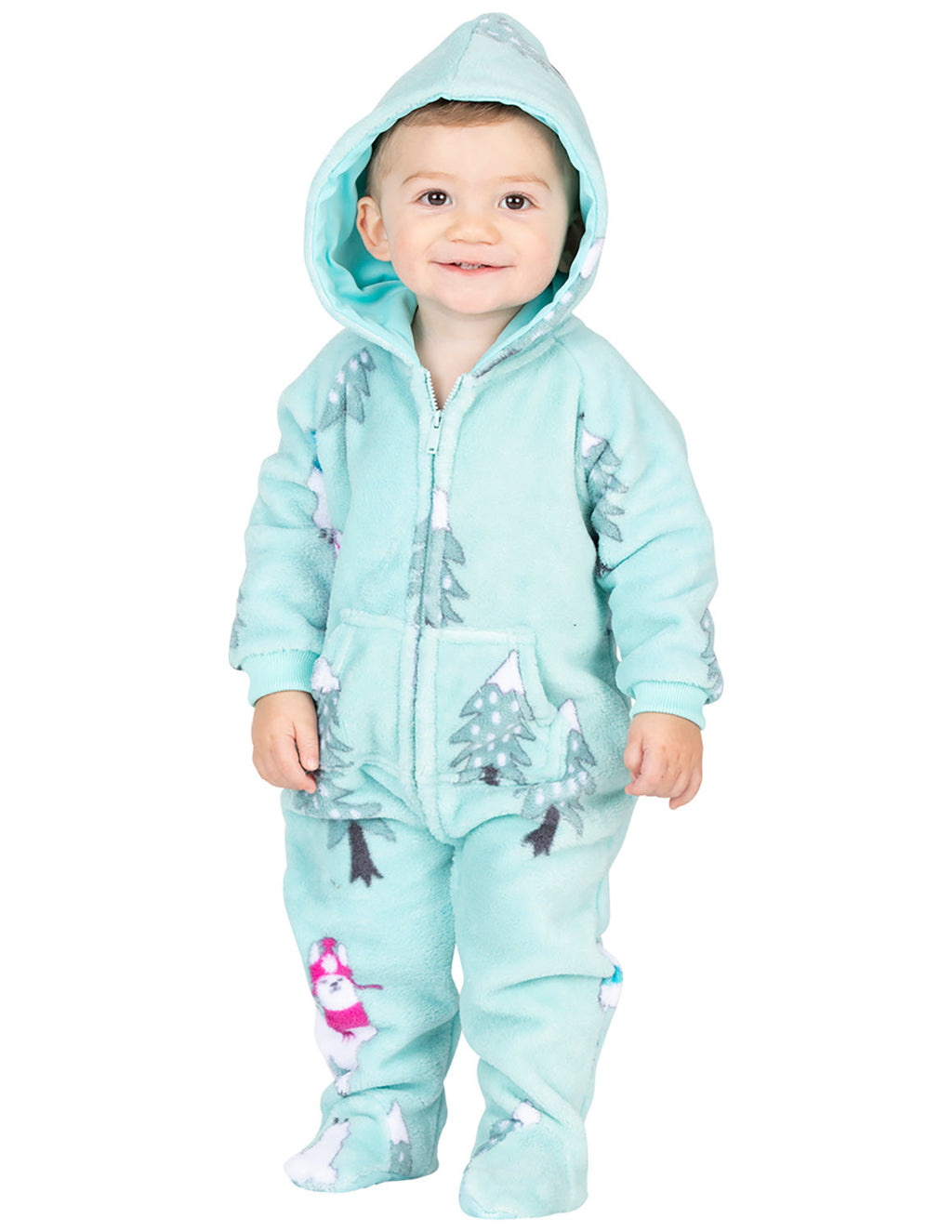 Land of Llamas Infant Hoodie Chenille Onesie